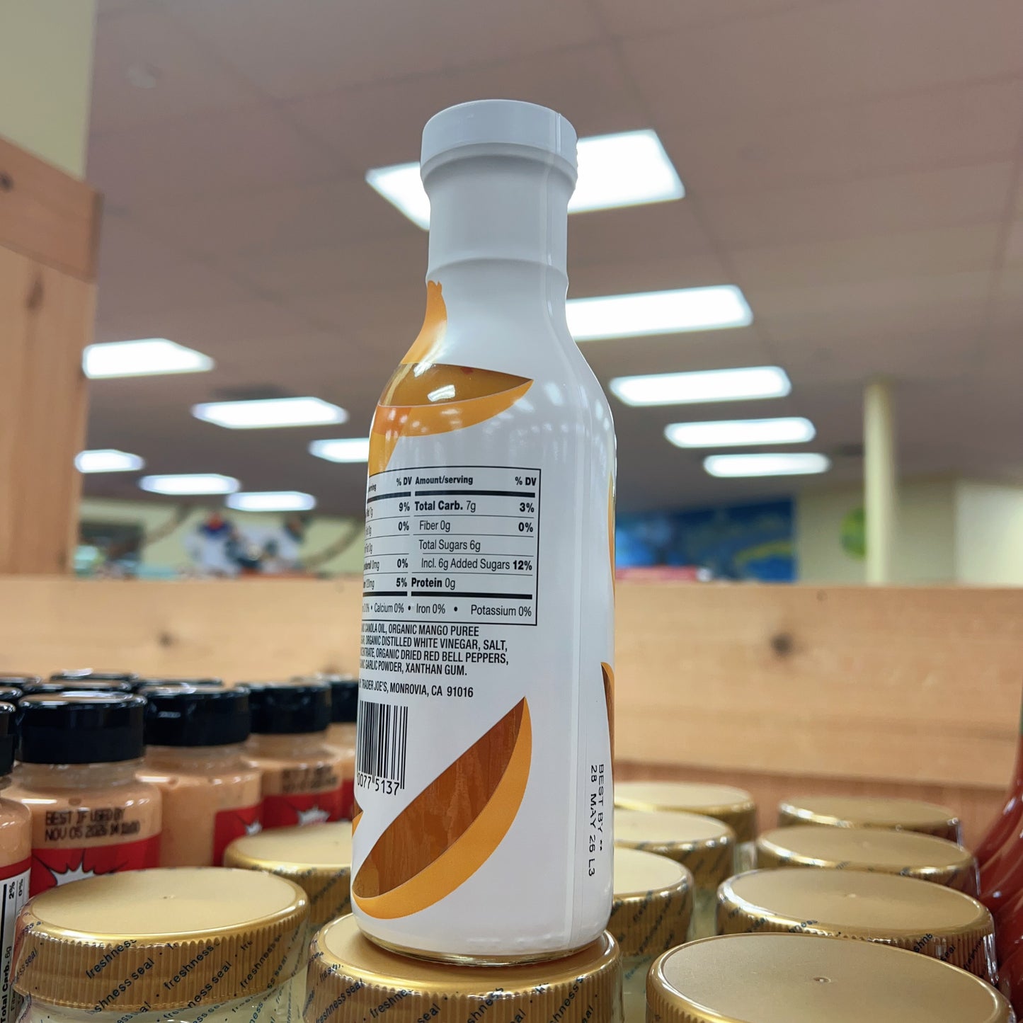 Trader Joe's Organic Mango Vinaigrette Dressing USDA Organic • Net Wt. 12 FL OZ (355mL)