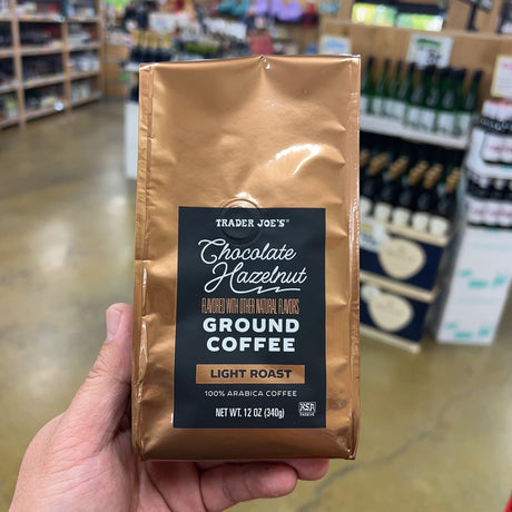 Trader Joe's Chocolate Hazelnut Ground Coffee Light Roast 100% Arabica 12 oz