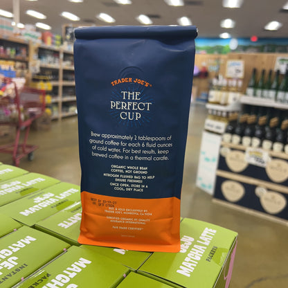 Trader Joe's Organic French Roast Decaf Coffee Dark Roast 100% Arabica Whole Bean 13 oz