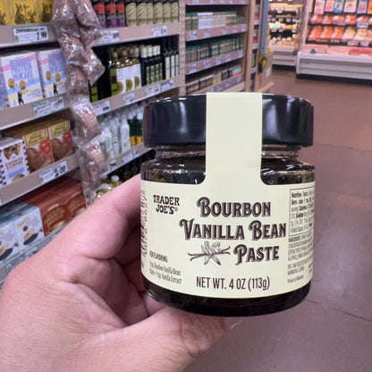 Trader Joe's Bourbon Vanilla Bean Paste Net Wt. 4 oz (113g)