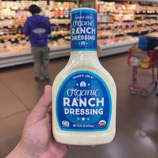 Trader Joe's Organic Ranch Dressing USDA Certified Organic • Net Wt. 16 fl oz (473mL)