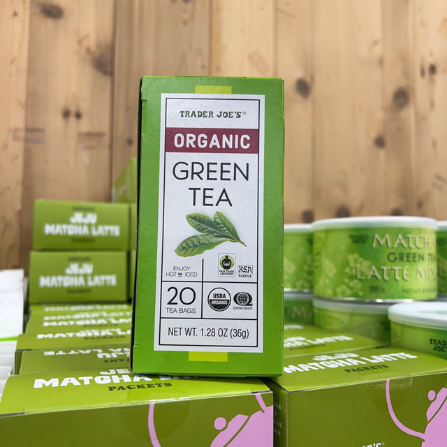 Trader Joe's Organic Green Tea 20 Bags 1.28 oz product image