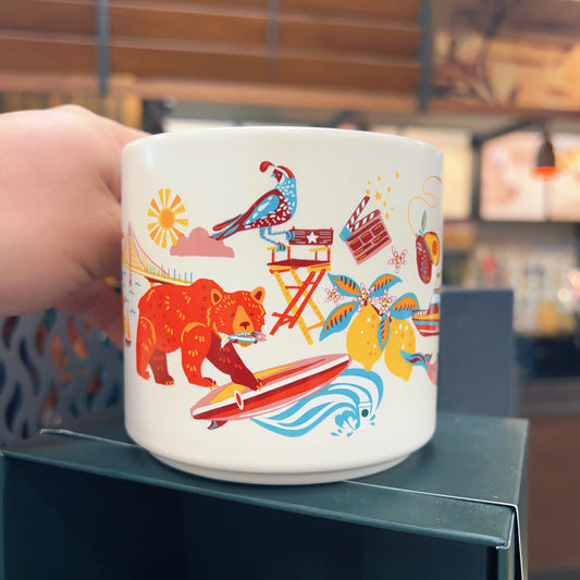 Starbucks Discovery Series California Ceramic Mug 14 Oz Official Starbucks Discovery Series Collectible Coffee Mug, California State Themed Souvenir Cup