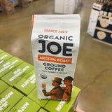 Trader Joe's Organic Joe Medium Roast Ground Coffee USDA Organic 100% Arabica 14 oz