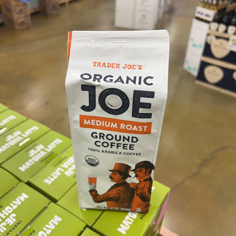 Trader Joe's Organic Joe Medium Roast Ground Coffee USDA Organic 100% Arabica 14 oz