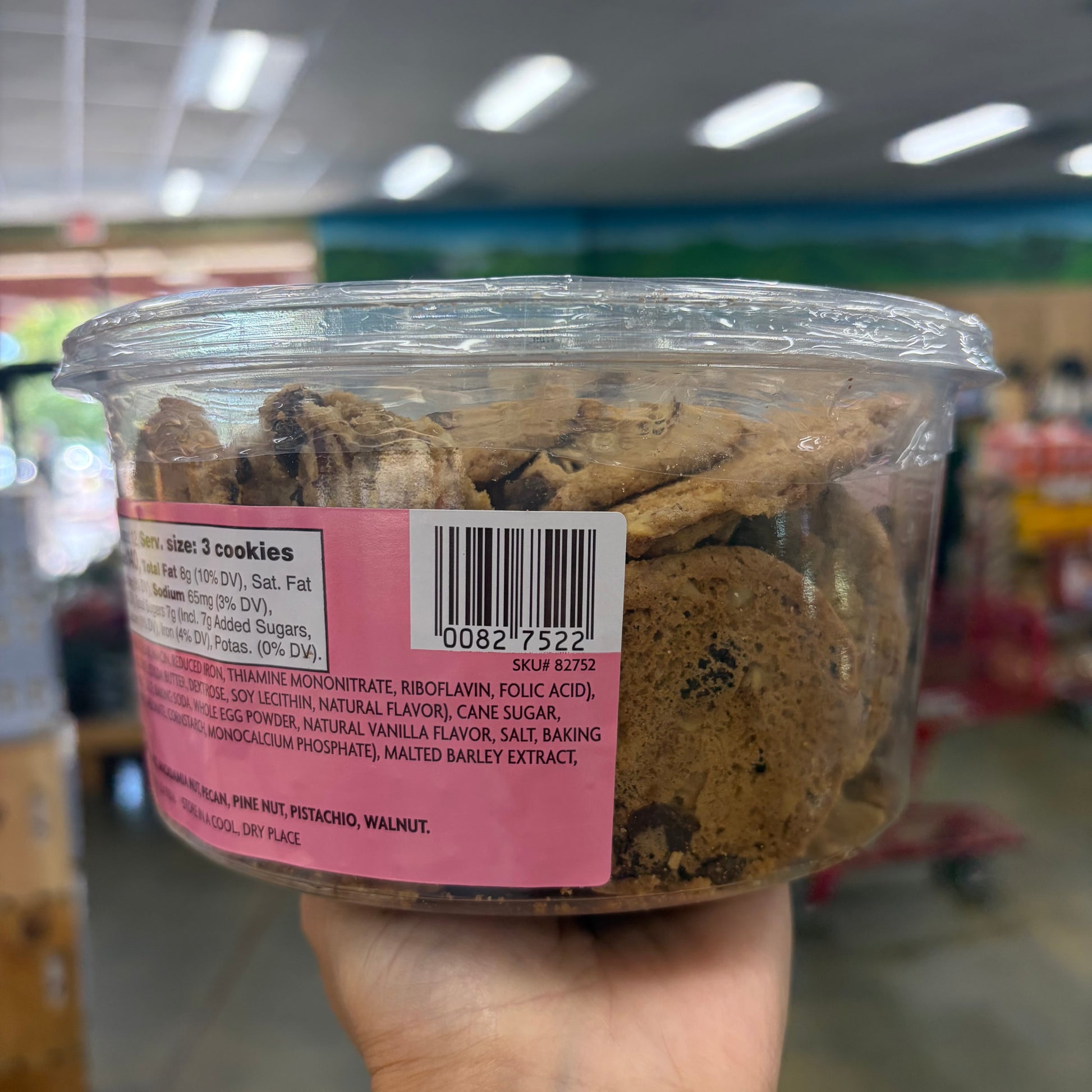 Trader Joe's Dark Chocolate Chunk and Almond Cookies 13 oz (369g)