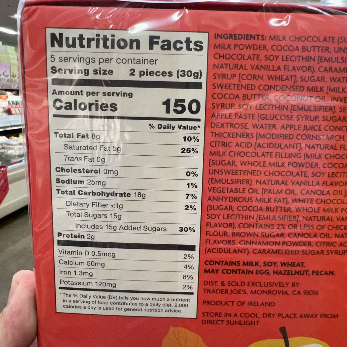 Trader Joe's Apple Crisp Inspired Milk Chocolate Caramels 5.29 oz