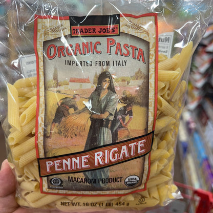 Trader Joe's Organic Pasta Penne Rigate 16 oz (1 lb) product image 3