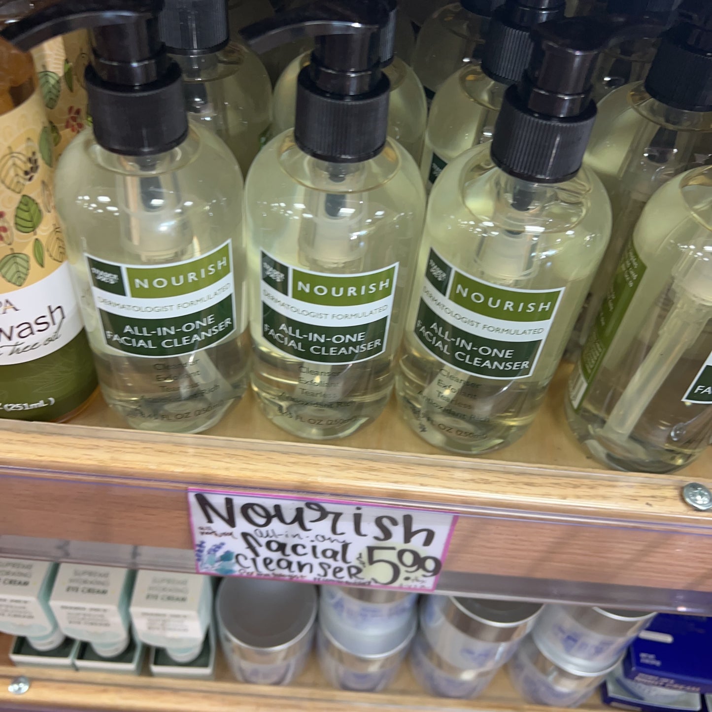 Trader Joe’s Nourish Dermatologist Formulated All-In-One Facial Cleanser 8.45oz (250mL)