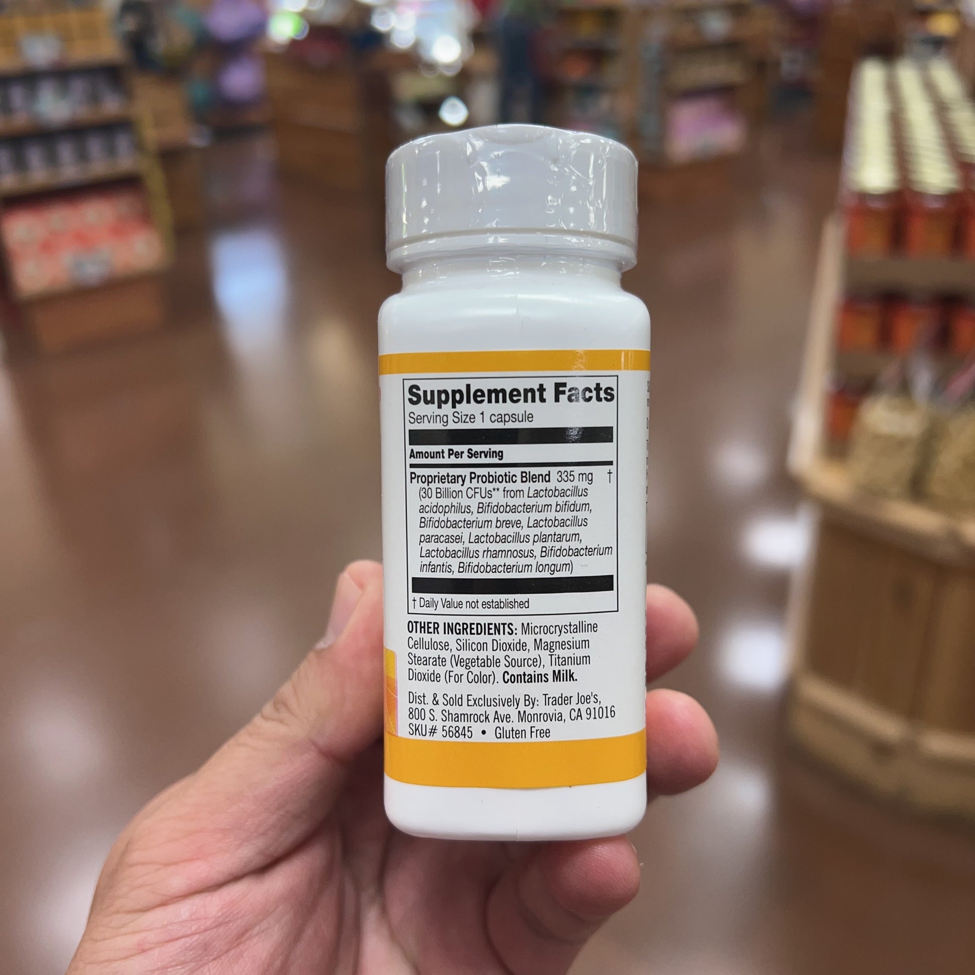 Trader Joe's Advanced Strength Probiotic — 30 Billion CFUs, 8 Strains, 30 Capsules