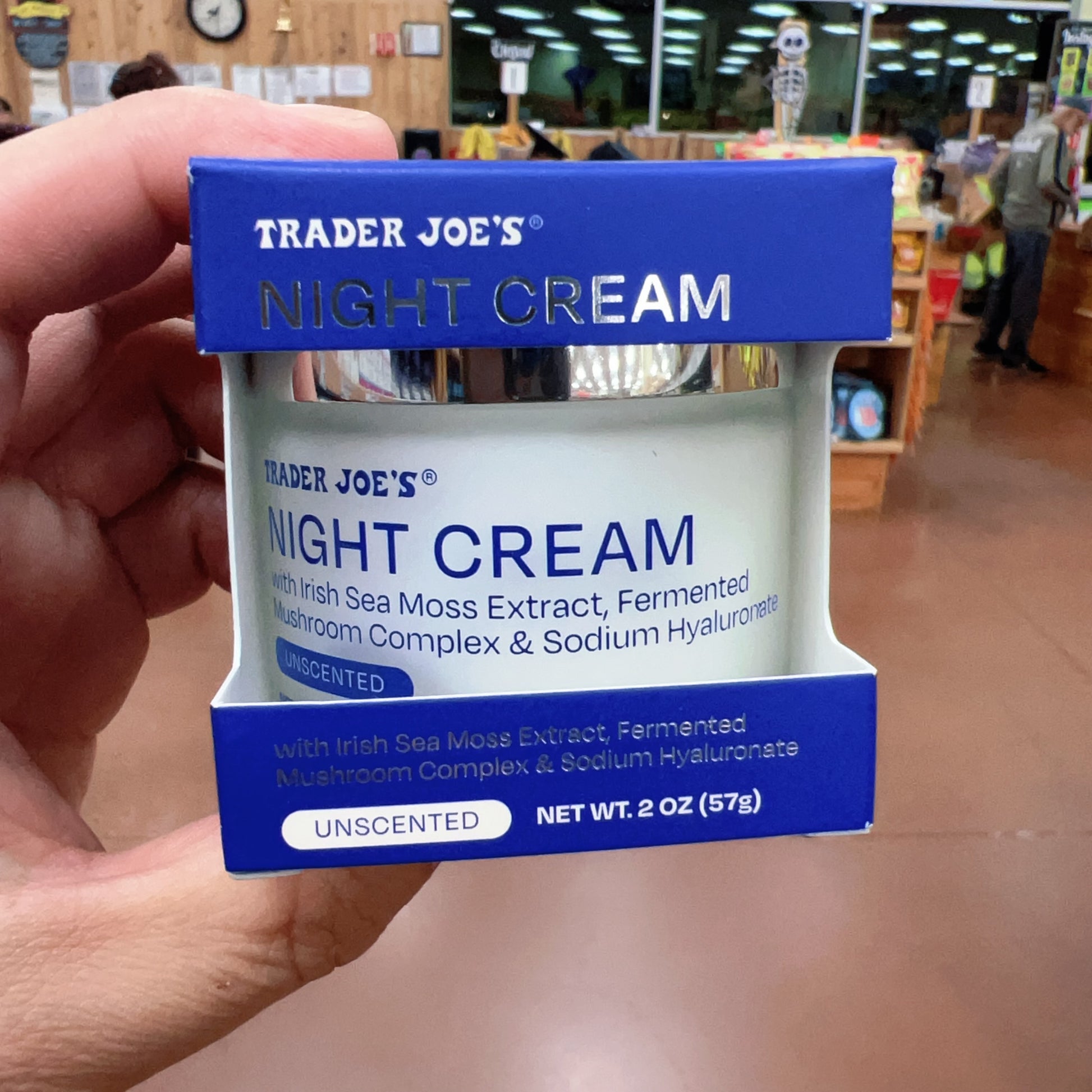 Trader Joe's Night Cream Unscented • Net Wt. 2 oz (57g)