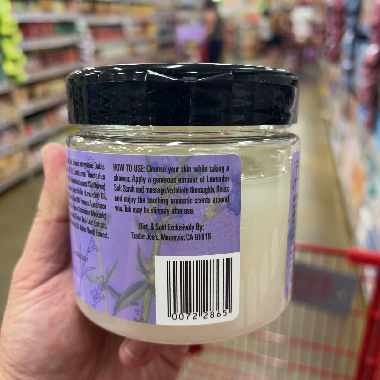 Trader Joe's Lavender Salt Scrub, 20 oz