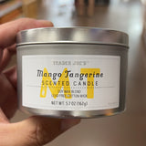 Trader Joe's Mango Tangerine Scented Candle 5.7 oz