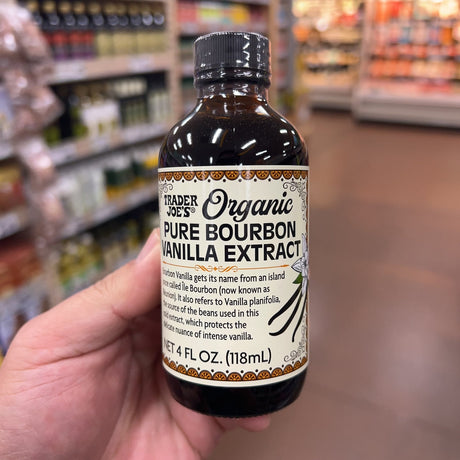 Trader Joe's Organic Pure Bourbon Vanilla Extract USDA Organic 4 fl oz (118mL)