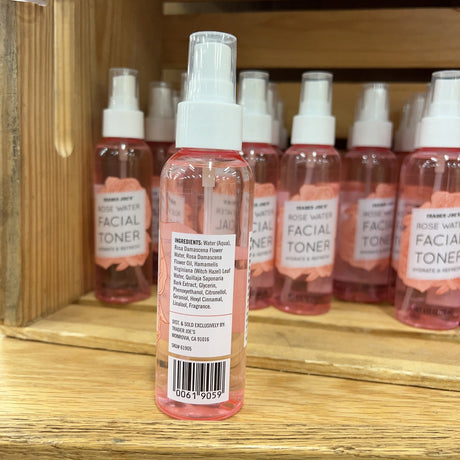 Trader Joe's Rose Water Facial Toner Spray Hydrating Alcohol-Free 4 fl oz