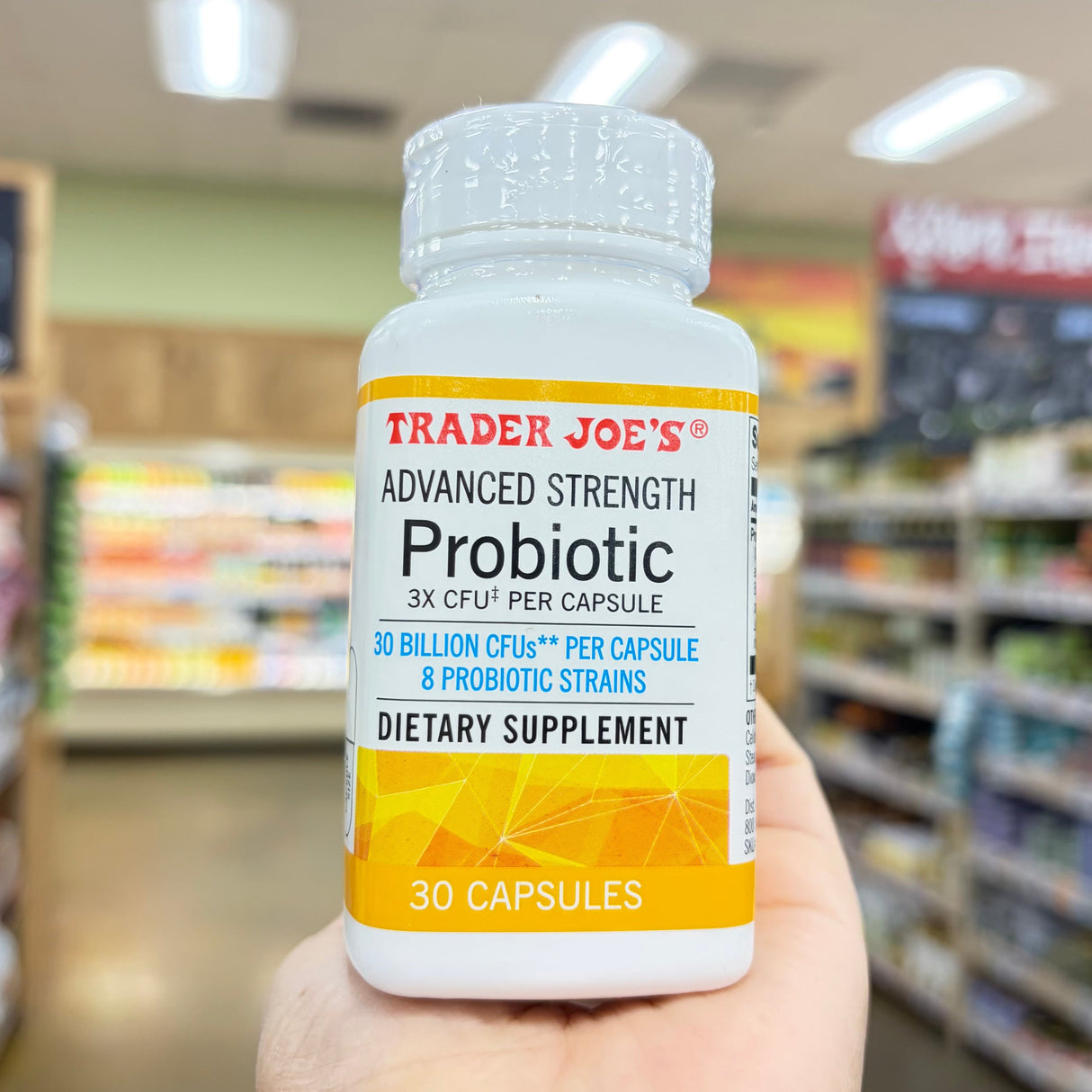 Trader Joe's Advanced Strength Probiotic 30 Billion CFUs 8 Strains 30 Capsules product image