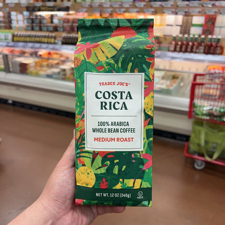 Trader Joe's Costa Rica Whole Bean Coffee 100% Arabica Medium Roast 12 oz
