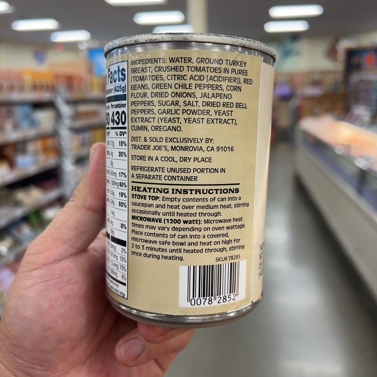 Trader Joe's Turkey Chili with Beans, 15 oz product image 4