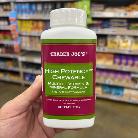 Trader Joe's High Potency Chewable Multivitamin 90 Tablets – product package