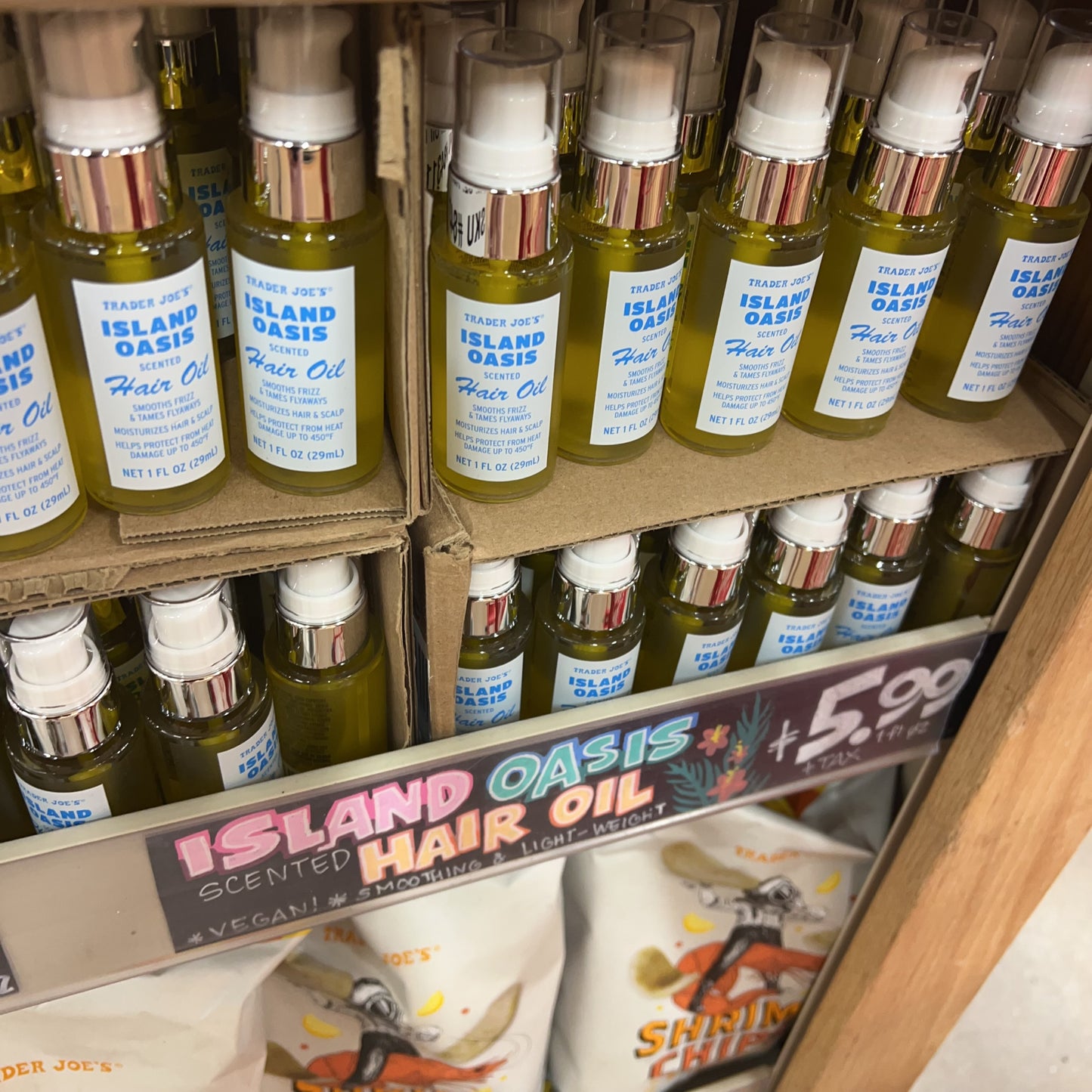 Trader Joe's Island Oasis Scented Hair Oil 1 fl oz (29mL)
