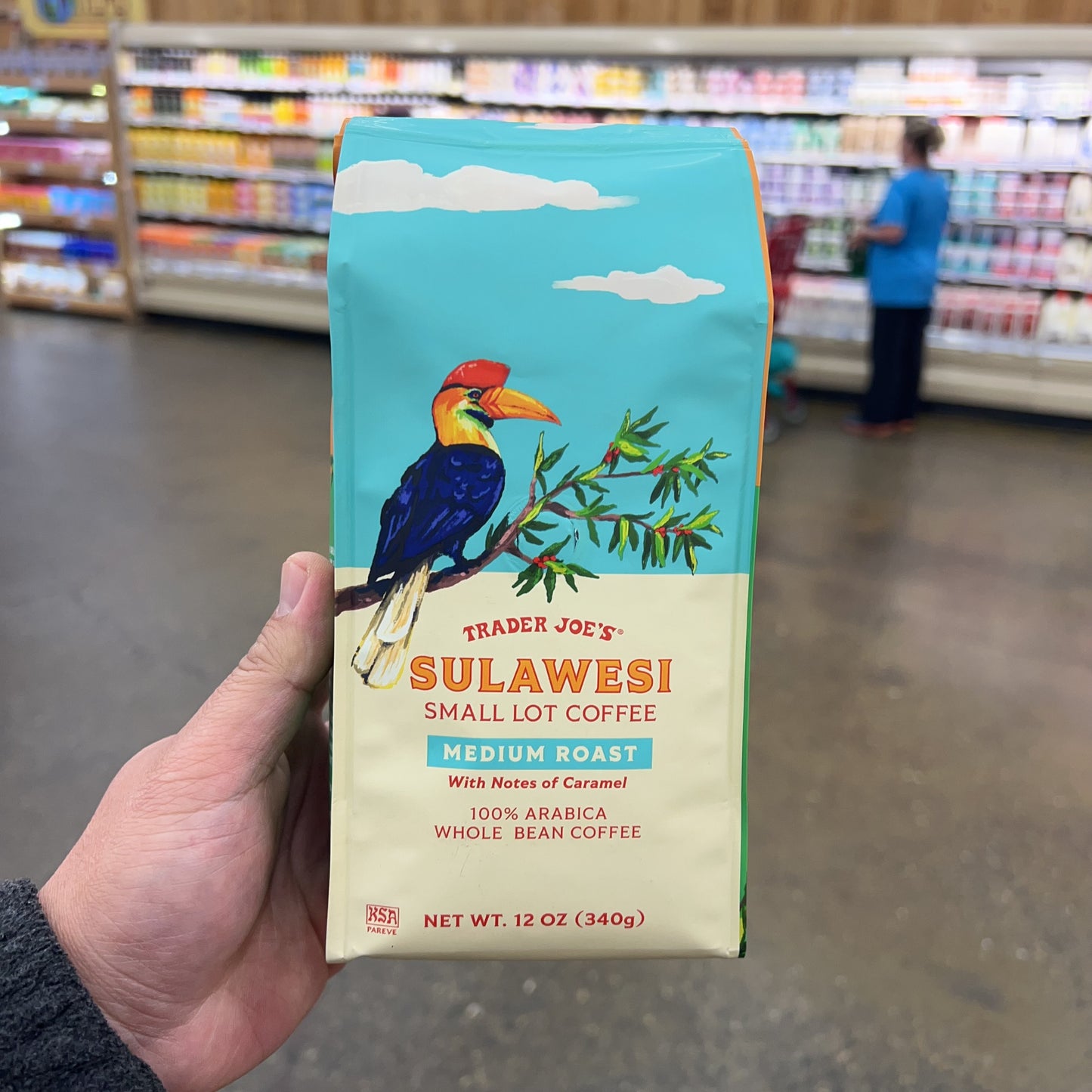 Trader Joe's Sulawesi Small Lot Medium Roast Whole Bean Coffee, 12 oz
