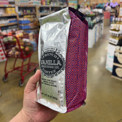 Trader Joe's French Vanilla Coffee Medium Dark Roast Ground 100% Arabica 14 oz