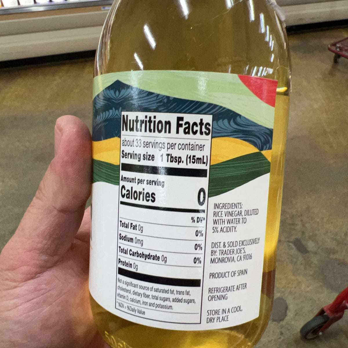 Trader Joe’s Rice Vinegar 16.9 fl oz - product image 3