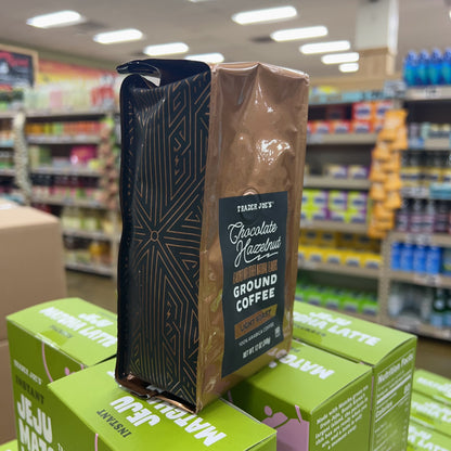 Trader Joe's Chocolate Hazelnut Ground Coffee Light Roast 100% Arabica 12 oz