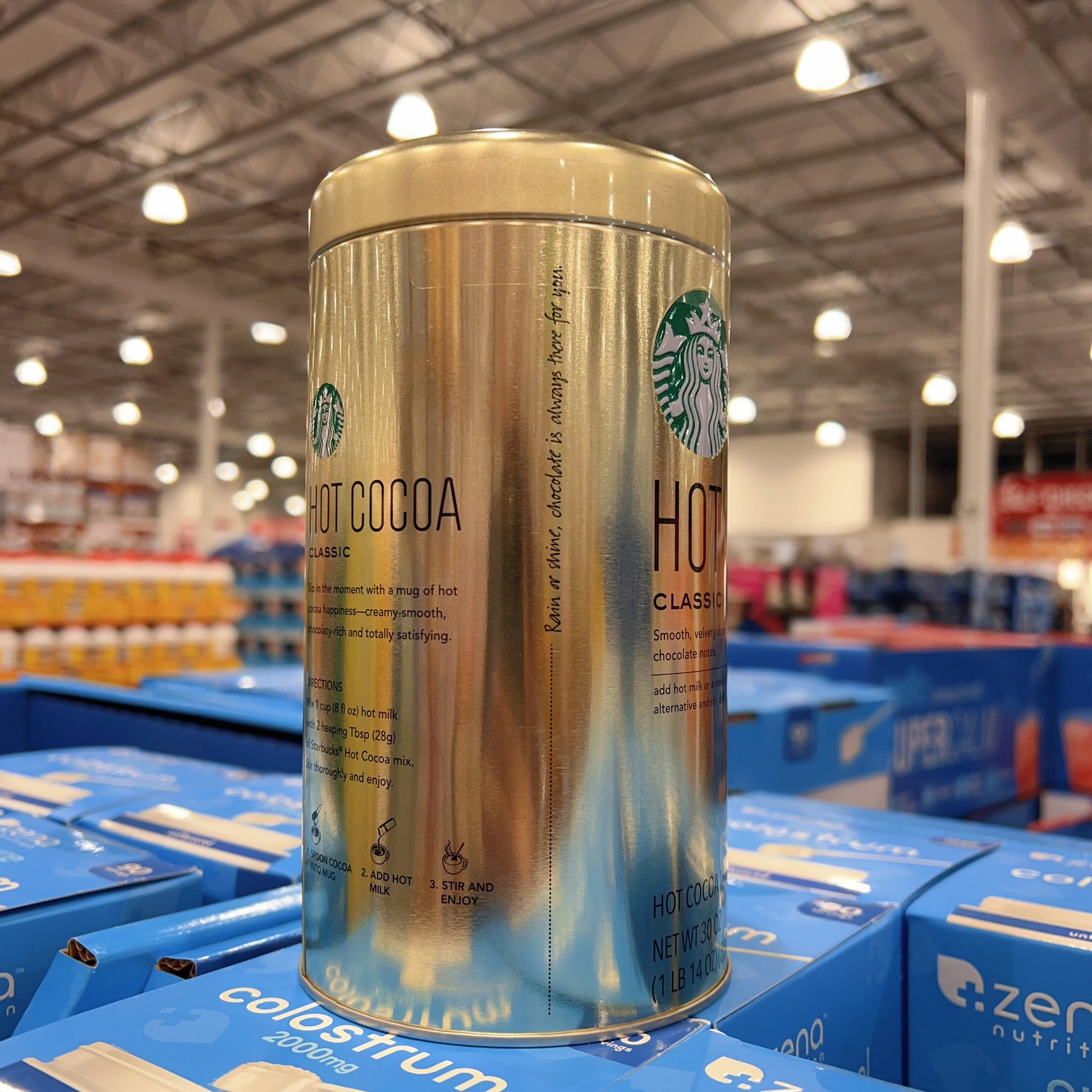 Starbucks Classic Hot Cocoa Mix 30 oz (850g) | ~30 Servings | Kosher Dairy