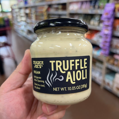 Trader Joe's Vegan Truffle Aioli 10.05 oz (285g) | Black Truffle | Dairy-Free & Egg-Free
