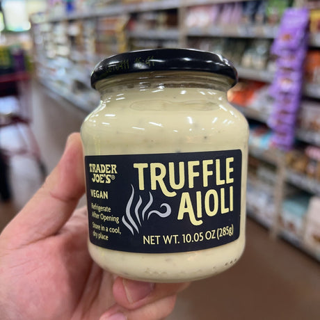 Trader Joe's Vegan Truffle Aioli 10.05 oz (285g) | Black Truffle | Dairy-Free & Egg-Free