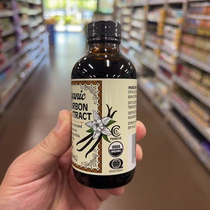 Trader Joe's Organic Pure Bourbon Vanilla Extract USDA Organic 4 fl oz (118mL)