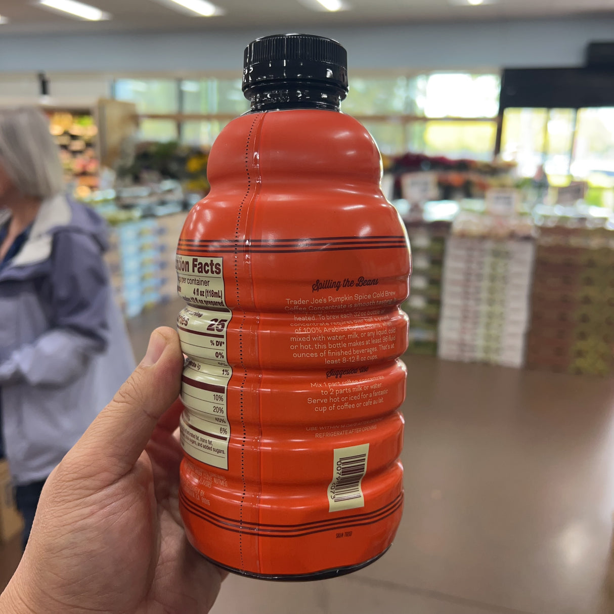 Trader Joe's Pumpkin Spice Cold Brew Coffee Concentrate, 32 fl oz product image 6