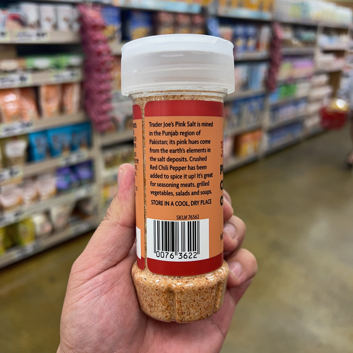 Trader Joe's Spicy Pink Salt with Crushed Red Chili Pepper 7 oz product image 4
