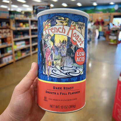 Trader Joe's French Roast Low Acid Whole Bean Coffee Dark Roast 13oz