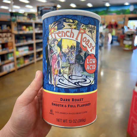 Trader Joe's French Roast Low Acid Whole Bean Coffee Dark Roast 13oz
