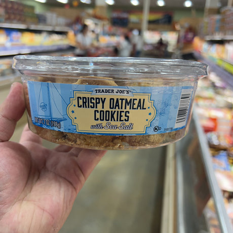 Trader Joe's Crispy Oatmeal Cookies with Sea Salt 7 oz – product package