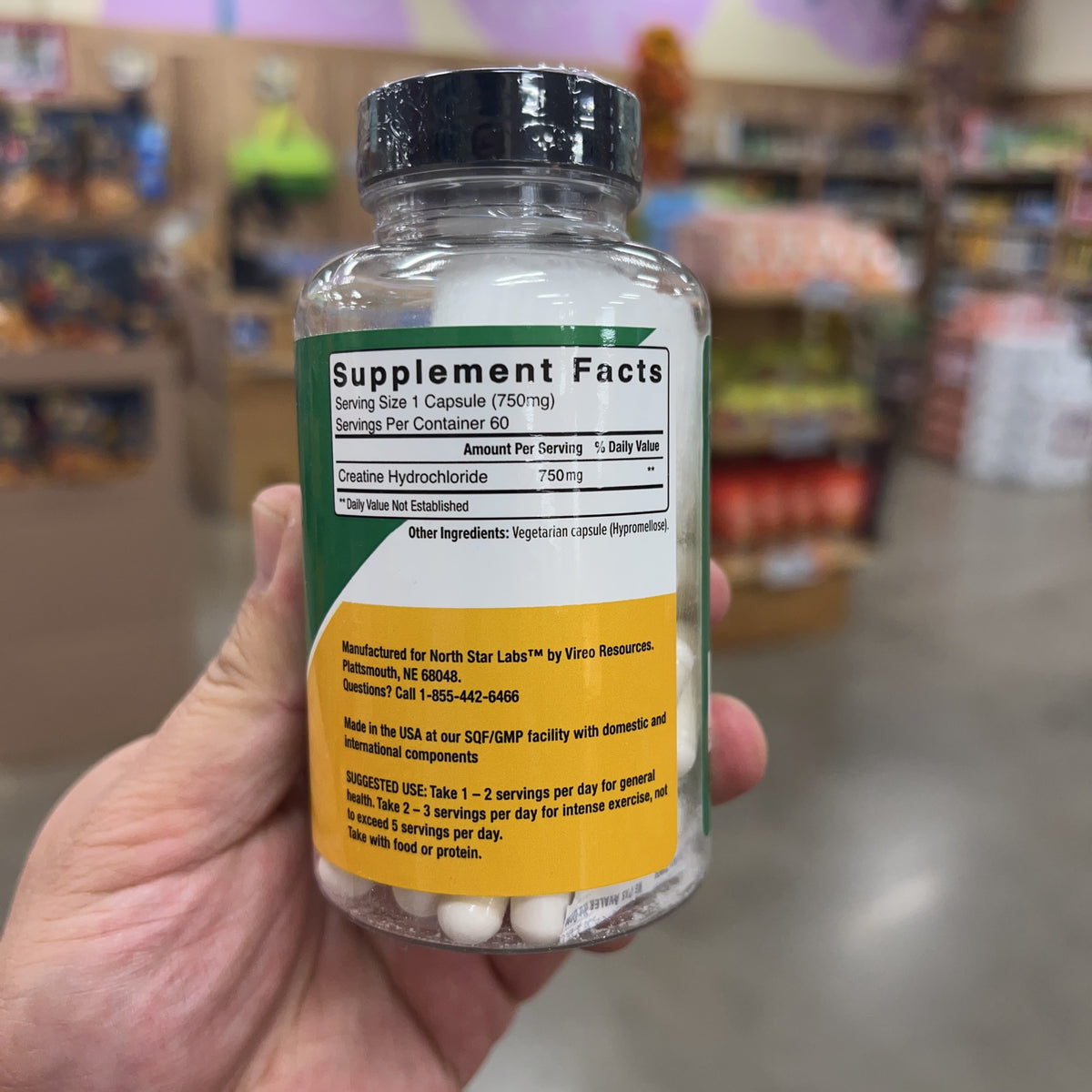 North Star Labs Creatine Hydrochloride HCl 60 Capsules