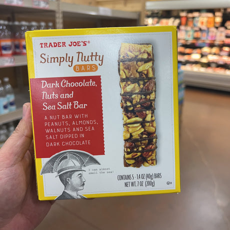 Trader Joe's Simply Nutty Dark Chocolate Nuts & Sea Salt Bars 5 Pack 7 oz product image 4