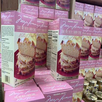Trader Joe's Meyer Lemon Cake Mix with Lemon Icing 19 oz