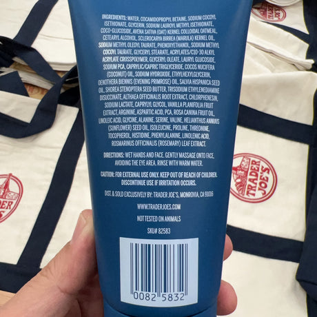 Trader Joe's Marula Oil Cream Cleanser 5 oz – package detail view 4