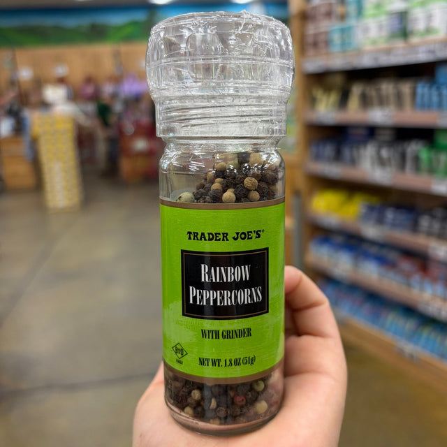 Trader Joe's Rainbow Peppercorns with Grinder, 1.8 OZ (51g)