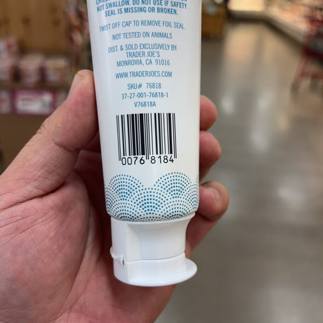 Trader Joe's Whitening Peppermint Toothpaste, Fluoride Free, 6 oz product image 4