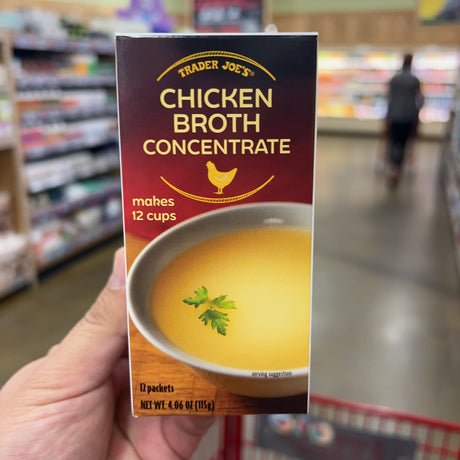 Trader Joe's Chicken Broth Concentrate 12 Packets 4.06 oz, product image 1