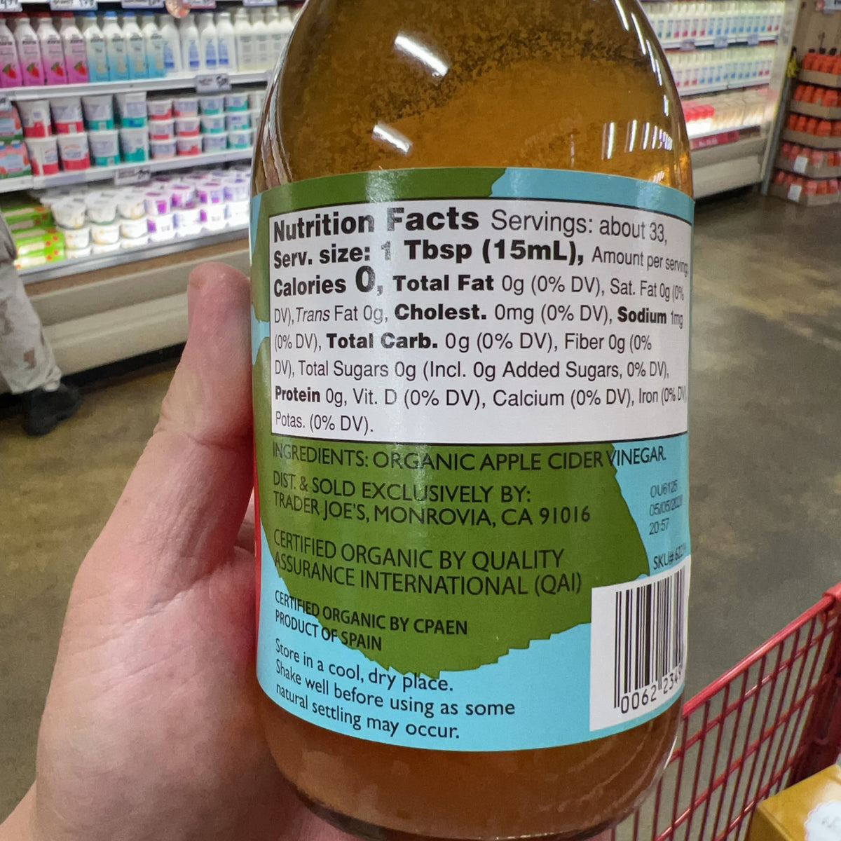 Trader Joe’s Organic Raw Apple Cider Vinegar 16.9 fl oz - product image 3
