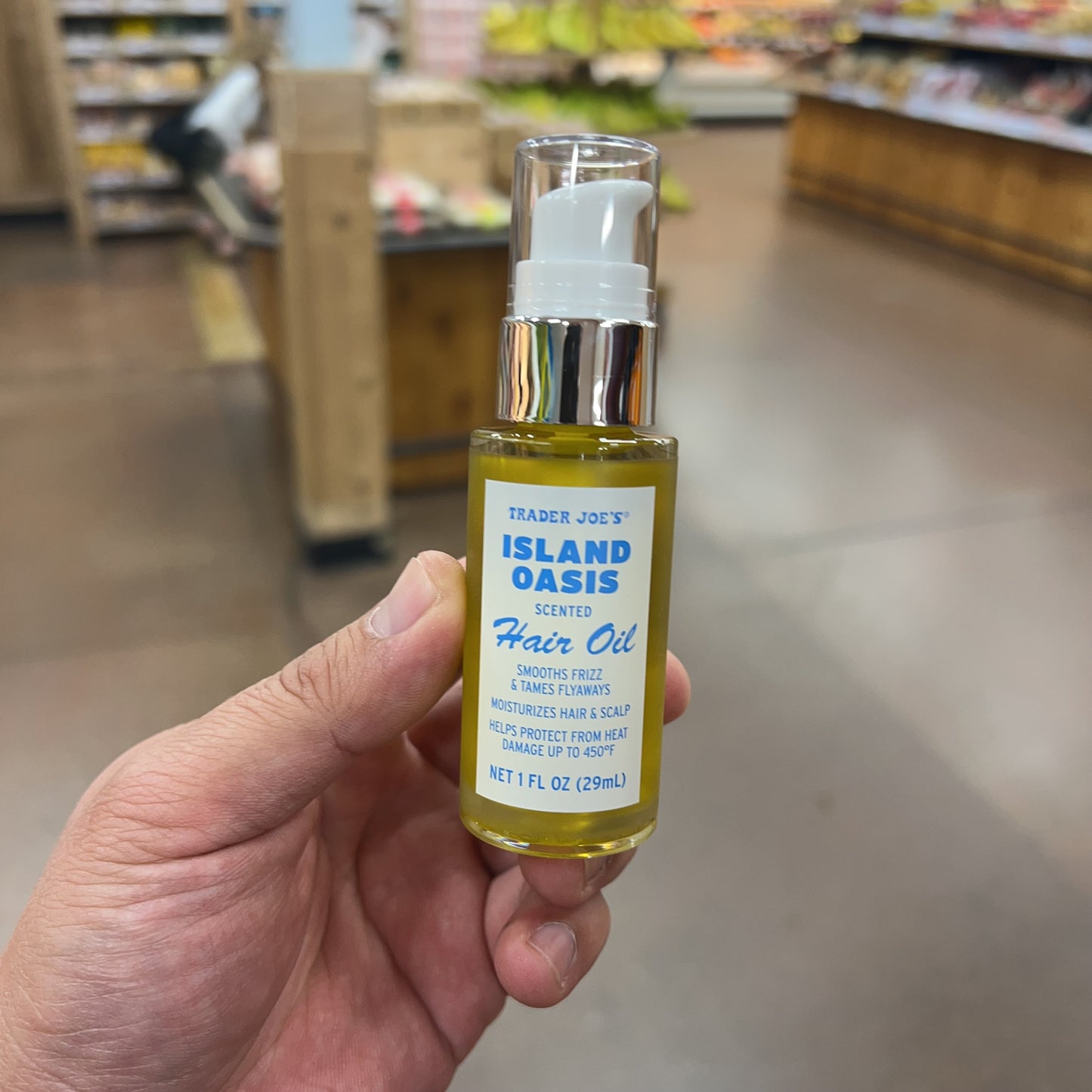 Trader Joe's Island Oasis Scented Hair Oil 1 fl oz (29mL)