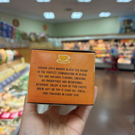 Trader Joe's Mango Flavored Black Tea Blend, 1.2 oz (34g), 20 Tea Bags