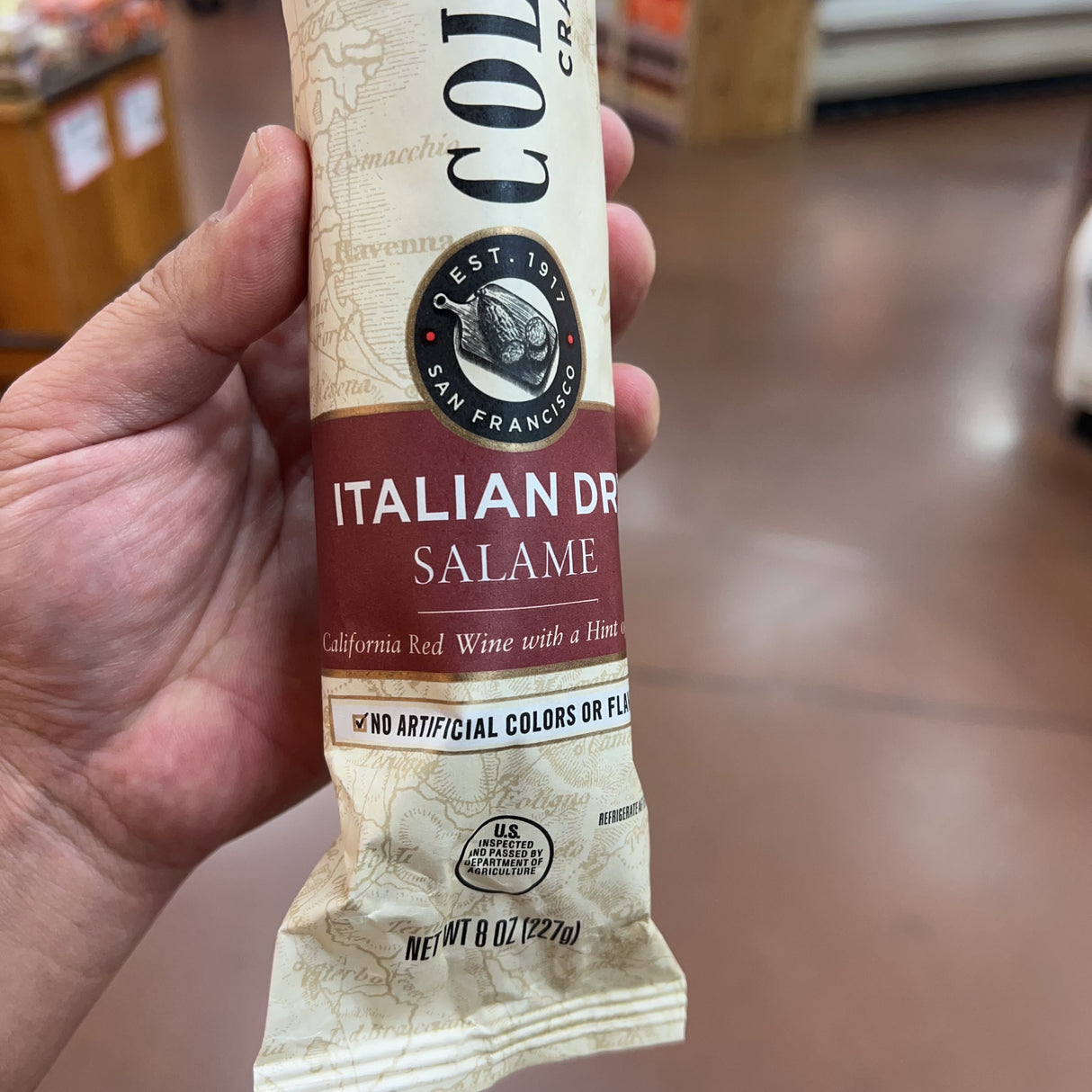 Columbus Italian Dry Salame, California Red Wine & Garlic, 8 oz product image 2