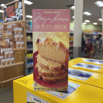 Trader Joe's Meyer Lemon Cake Mix with Lemon Icing 19 oz