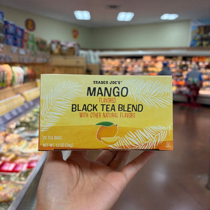 Trader Joe's Mango Flavored Black Tea Blend, 1.2 oz (34g), 20 Tea Bags